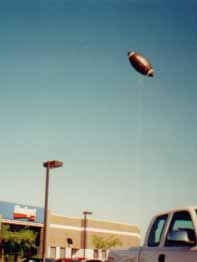 Football - helium football can be seen for miles. Add your school's mascot to a football balloon.
